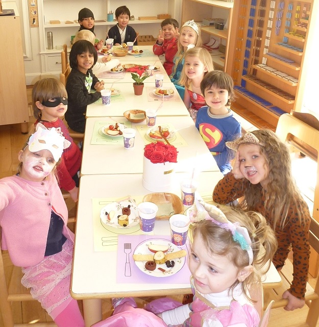 Children dressed up for carnival.